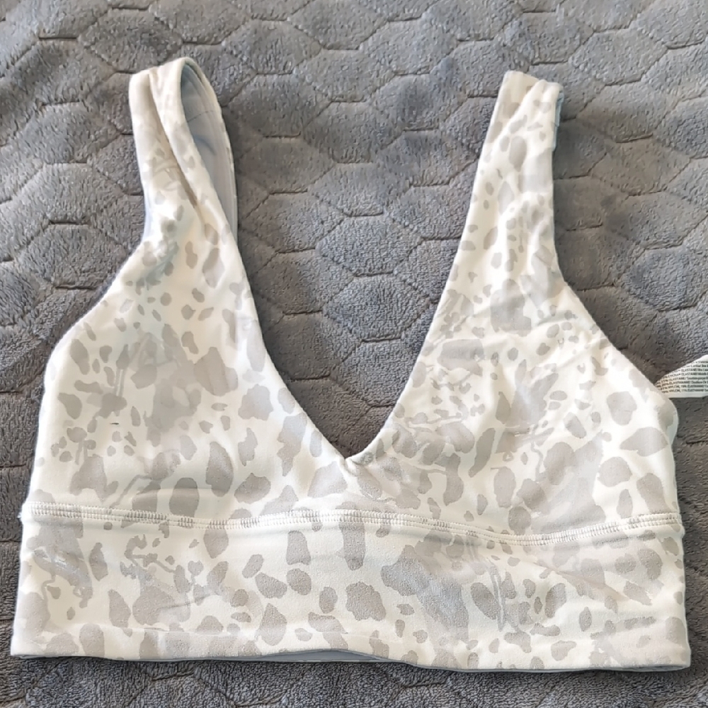 Women's Lululemon Gray Patterned Bralette